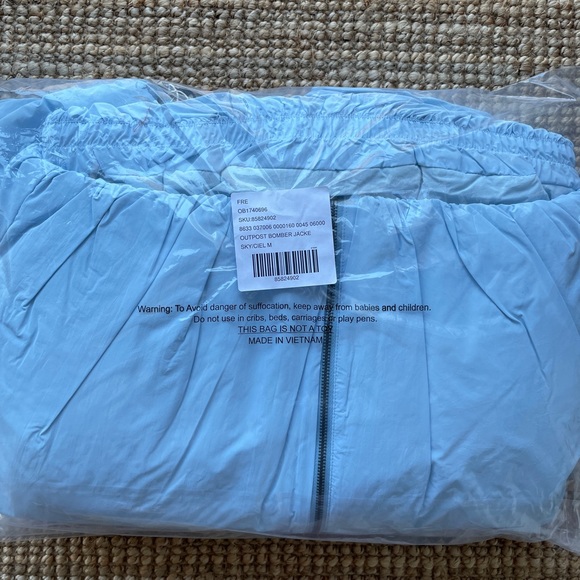 NEW Free People Outpost Bomber Jacket In Boardwalk Blue - Picture 8 of 14